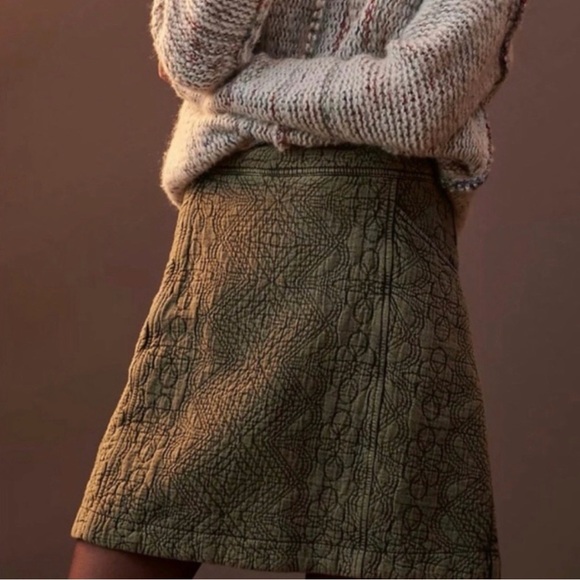 Anthropologie Pilcro A-Line Skirt Women's Mini
Cotton Quilted Back Zip size 4 - Picture 2 of 10